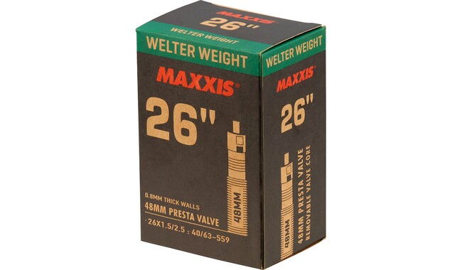 Камера 26" Maxxis Welter Weight 26x1.5-2.5" Presta 48 мм - фото 1