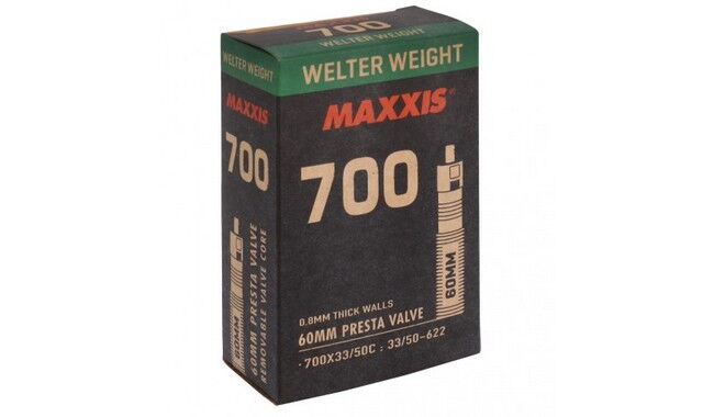 Камера 28" Maxxis Welter Weight 700x33/50 Presta 60 мм - фото 1
