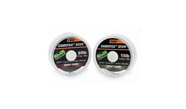 Поводковый материал Fox Edges Camotex Stiff 25lb 20 м - фото 1