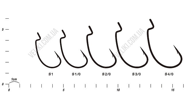 Крючок Decoy Worm 13 Kg Hyper №1 8 шт - дополнительное фото 1