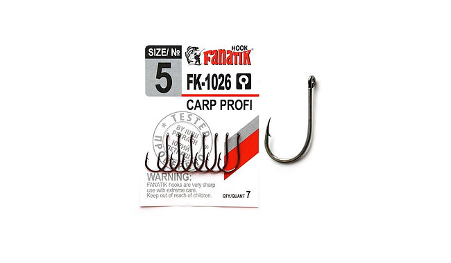 Гачок Fanatik FK-1026 Carp Profi №5 7 шт - фото 1