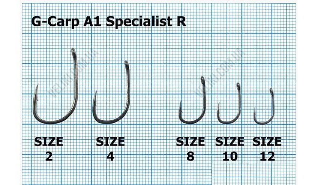 Крючок Gamakatsu G-CARP SPECIALIST R №2 10 шт - дополнительное фото 1