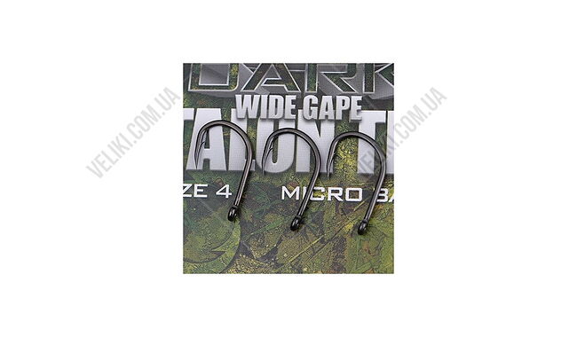 Крючок Gardner Covert Dark Wide Gape Talon Tip №10 10 шт - дополнительное фото 2