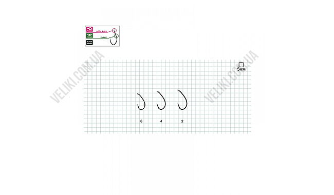 Гачок Hayabusa P-1 BN №4 10 шт - дополнительное фото 1