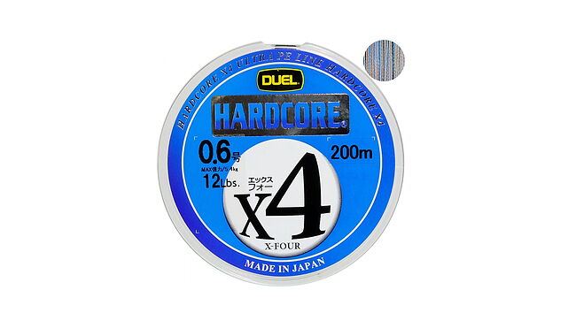 Шнур Duel Hardcore X4 200 м #0,5 3,2 кг - фото 1