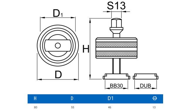 Съемник каретки Unior BB30/DUB - дополнительное фото 1