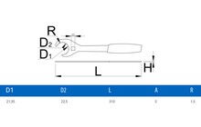 Ключ для кареток Unior 16 Notch Open - дополнительное фото 1