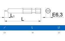 Ніпельна біта Unior Speed 2.5 - дополнительное фото 1