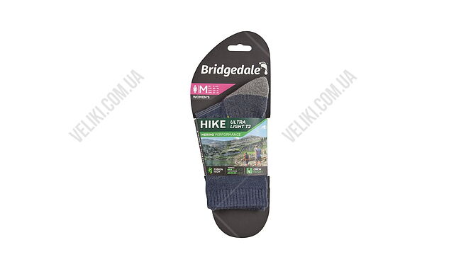 Носки Bridgedale Hike Ultra Light T2 Crew Wmn - дополнительное фото 6
