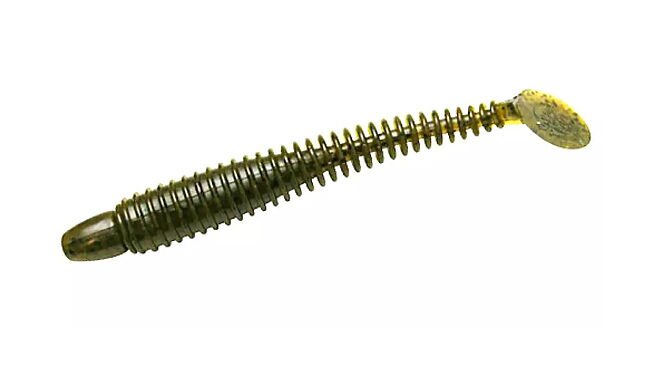 Віброхвіст Lunker City Swimming Ribster 4" 10 шт - фото 9