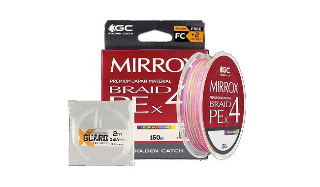 Шнур GC Mirrox PE X4 150 м #0,6 0,128 мм 4,1 кг - фото 2
