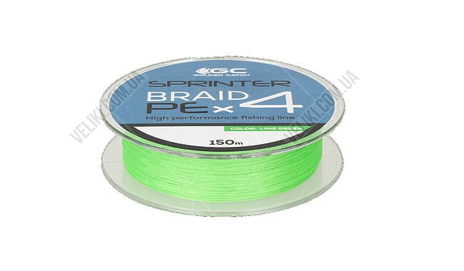 Шнур GC Sprinter PE X4 150 м #1,5 0,205 мм 7,8 кг - дополнительное фото 1