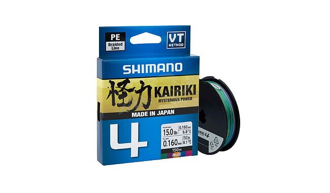 Шнур Shimano Kairiki 4 PE 150 м 0,10 мм 6,8 кг - фото 3