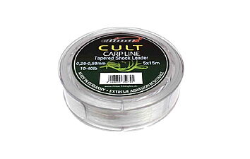 Шок-лидер конический Climax CULT Tap.Shock Leader 5х15 м 0,28-0,50 мм