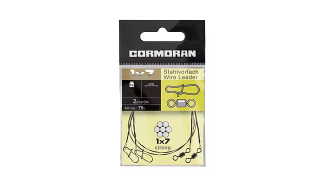 Поводок Cormoran 1x7 Wire leader 20 см 15 кг 2 шт - фото 1