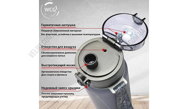 Бутылка WCG 9899 1 л - дополнительное фото 1