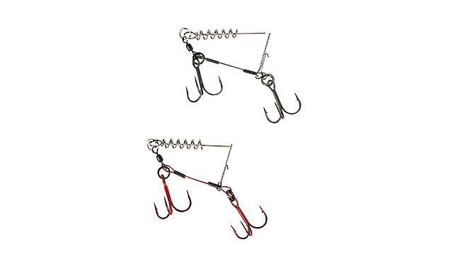 Оснастка Savage Gear Carbon 49 Corkscrew Stinger 2x#1 2 шт - фото 1