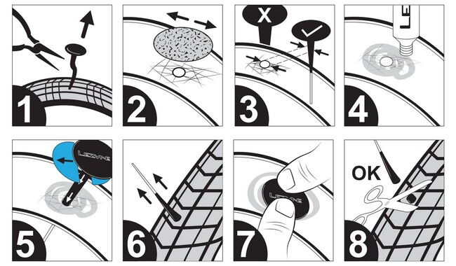 Латки для покришок Lezyne Tubeless Pro - дополнительное фото 4