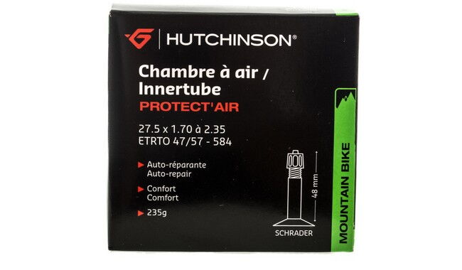 Камера 27.5" Hutchinson Protect'Air MTB 27.5x1.7-2.35" Schrader 48 мм - фото 1