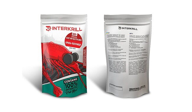 Прикормка InterKrill Flat Method Stick-mix Криль-Клубника 800 г - фото 1