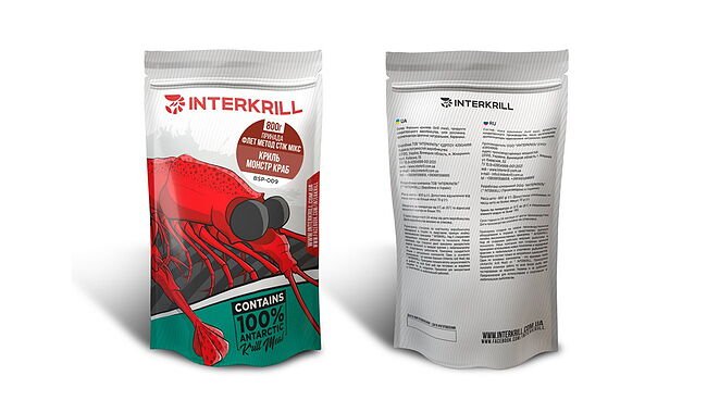 Прикормка InterKrill Flat Method Stick-mix Криль-Монстр Краб 800 г - фото 1
