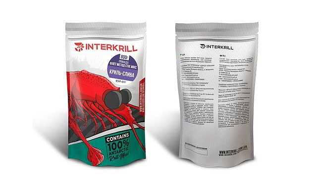 Прикормка InterKrill Flat Method Stick-mix Криль-Слива 800 г - фото 1