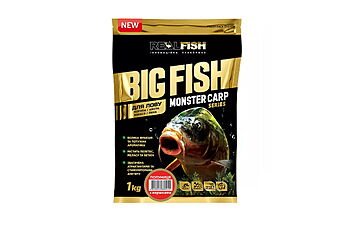 Підгодовування Real Fish BigFish Карп Полуниця з вершками 1 кг