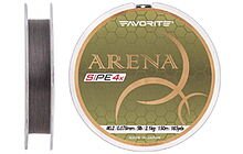 Шнур Favorite Arena PE 150м (silver gray) #0.2/0.076mm 5lb/2.1kg - фото 1