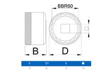 Знімач каретки Unior BBR60 - дополнительное фото 2
