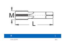 Метчики для педалей Unior 9/16"x20TPI - дополнительное фото 2