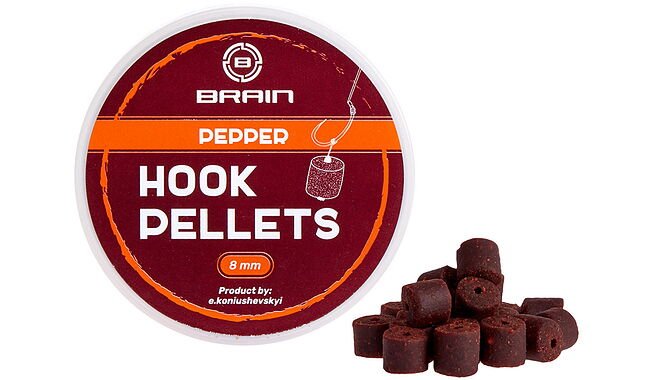 Пелети Brain Hook Pellets Pepper (перець) 16mm 70g - фото 1