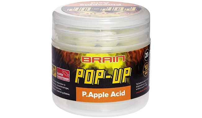 Бойлы Brain Pop-Up F1 P.Apple Acid 14 мм - фото 1