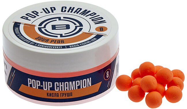 Бойли Brain Champion Pop-Up Sour Pear (груша) 8mm 34g - фото 1