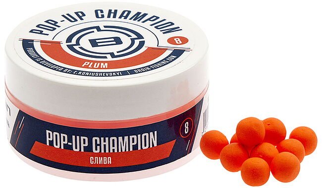 Бойлы Brain Champion Pop-Up Plum 8 мм - фото 1