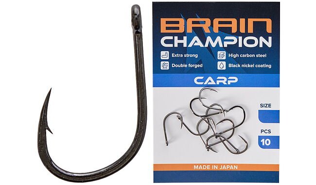 Гачок Brain Champion Carp #6 (10 шт/уп) - фото 1