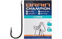 Крючок Brain Champion Long #10 10 шт - фото 1
