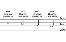 Гачок Brain Match B1020 #14 (20 шт/уп) ц:red - дополнительное фото 1