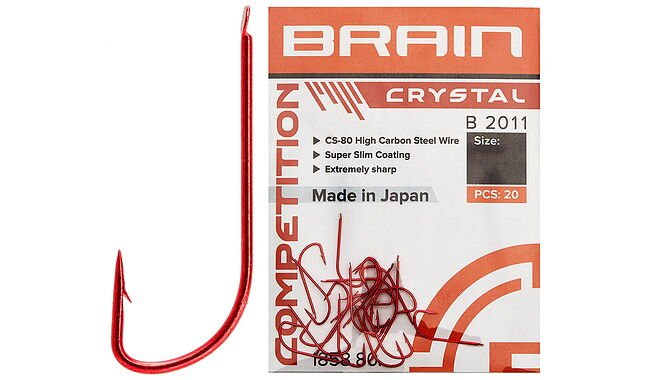 Гачок Brain Crystal B2011 #16 (20 шт/уп) ц:red - фото 1