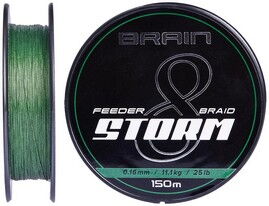 Шнур Brain Storm 8X 150 м 0,06 мм 3,8 кг