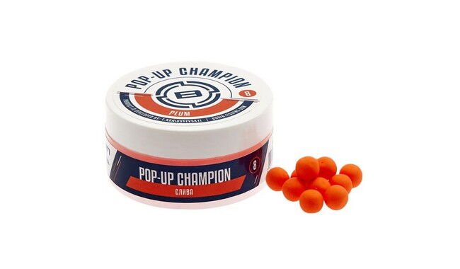 Бойлы Brain Champion Pop-Up Plum 6 мм - фото 1