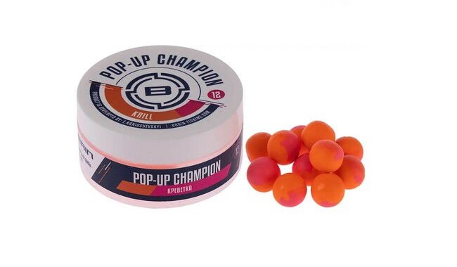 Бойлы Brain Champion Pop-Up Krill 10 мм - фото 1