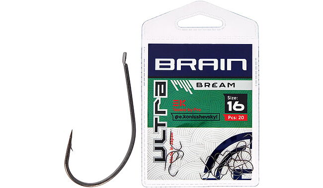 Крючок Brain Ultra Bream #16 20 шт - фото 1
