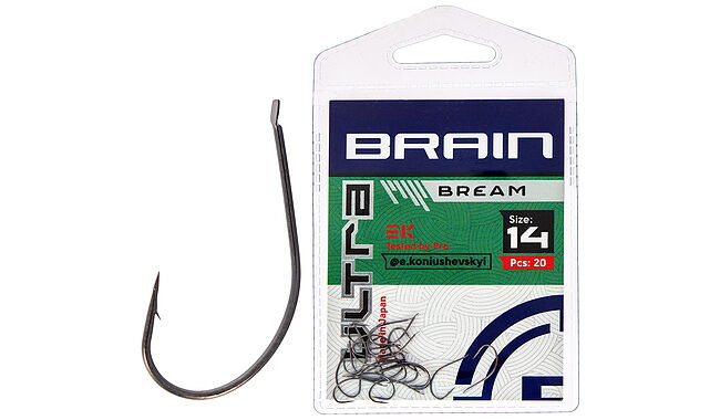 Крючок Brain Ultra Bream #14 20 шт - фото 1