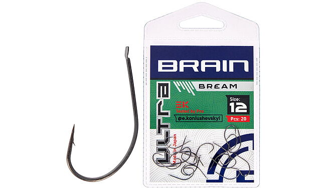 Крючок Brain Ultra Bream #12 20 шт - фото 1
