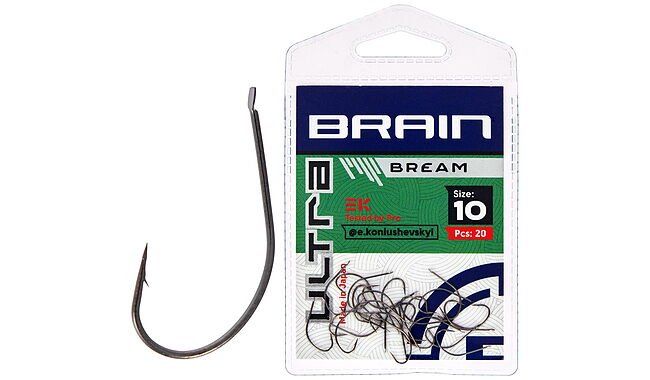 Крючок Brain Ultra Bream #10 20 шт - фото 1