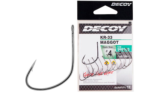 Гачок Decoy KR-33 Maggot #10 (14 шт/уп) - фото 1