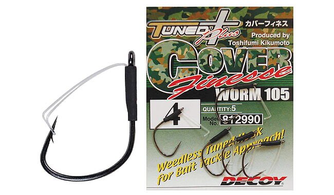 Крючок Decoy Worm105 Cover Finesse 2 5 шт - фото 1