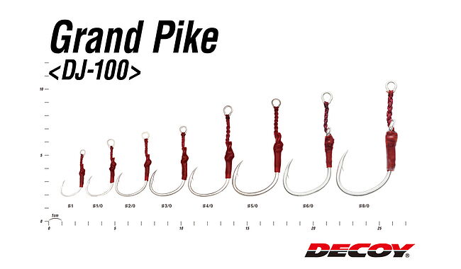 Крючок Decoy DJ-100 Grand Pike 1/0 3 шт - дополнительное фото 1