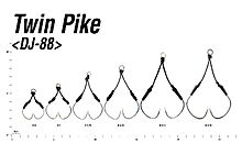 Крючок Decoy DJ-88 Twin Pike 3/0 2 шт - дополнительное фото 1