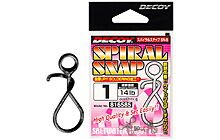 Застібка Decoy SN-5 Spiral Snap #0 10lb (6 шт/уп) - фото 1